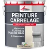 Image de ARCANE INDUSTRIES Peinture carrelage Cuisine & Salle de Bain, résine bi-composante : Arcapoxy carrelage - 2.5 kg (jusqu'à 25 m² en 2 Couches) Ivoire Clair - RAL 1015
