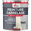 Image de ARCANE INDUSTRIES Peinture carrelage Cuisine & Salle de Bain, résine bi-composante : Arcapoxy carrelage - 2.5 kg (jusqu'à 25 m² en 2 Couches) Rouge Tomate - RAL 3013