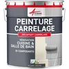 Image de ARCANE INDUSTRIES Peinture carrelage cuisine & salle de bain, résine bi-composante : Arcapoxy carrelage - 2.5 kg (jusqu'à 25 m² en 2 couches) Gris fer - RAL 7011