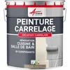 Image de ARCANE INDUSTRIES Peinture carrelage cuisine & salle de bain, résine bi-composante : Arcapoxy carrelage - 2.5 kg (jusqu'à 25 m² en 2 couches) Blanc Crème - RAL 9001