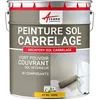 Image de ARCANE INDUSTRIES Peinture carrelage Sol, résine pour recouvrir faïence et Carreaux : Arcapoxy Sol carrelage - 1 kg (jusqu'à 5 m² en 2 Couches) Jaune Signalisation - RAL 1023