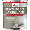 Image de ARCANE INDUSTRIES Peinture carrelage Sol, résine pour recouvrir faïence et Carreaux : Arcapoxy Sol carrelage - 2.5 kg (jusqu'à 12.5 m² en 2 Couches) Noir foncé RAL 9005
