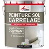 Image de ARCANE INDUSTRIES Peinture carrelage Sol, résine pour recouvrir faïence et Carreaux : Arcapoxy Sol carrelage - 10 kg (jusqu'à 50 m² en 2 Couches) Noir foncé RAL 9005