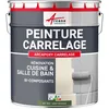 Image de ARCANE INDUSTRIES Peinture carrelage cuisine & salle de bain, résine bi-composante : Arcapoxy carrelage - 1 kg (jusqu'à 10 m² en 2 couches) Vert Réséda - RAL 6011