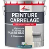 Image de ARCANE INDUSTRIES Peinture carrelage Cuisine & Salle de Bain, résine bi-composante : Arcapoxy carrelage - 1 kg (jusqu'à 10 m² en 2 Couches) Bleu d'eau - RAL 5021