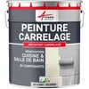 Image de ARCANE INDUSTRIES Peinture carrelage cuisine & salle de bain, résine bi-composante : Arcapoxy carrelage - 2.5 kg (jusqu'à 25 m² en 2 couches) Telegris 4 - RAL 7047