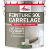 Image de ARCANE INDUSTRIES Peinture carrelage Sol, résine pour recouvrir faïence et Carreaux : Arcapoxy Sol carrelage - 2.5 kg (jusqu'à 12.5 m² en 2 Couches) Vert Réséda - RAL 6011