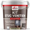Image de ARCANE INDUSTRIES Kit stuc venitien, Enduit Stucco, spatulable, décoratif, kit, stuccolis - 7 m² Beige Vert
