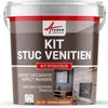 Image de ARCANE INDUSTRIES Kit stuc venitien, Enduit Stucco, spatulable, décoratif, kit, stuccolis - 7 m² Orange Sanguine