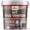 Image de ARCANE INDUSTRIES Kit stuc venitien, Enduit Stucco, spatulable, décoratif, kit, stuccolis - 7 m² Violet Pourpre