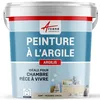 Image de Peinture argile naturelle, decoration chambre, enfant : Argilis - 60 m² (2x5 kg en 1 couche) Mésange Grège - ARCANE INDUSTRIES