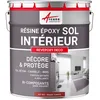Image de ARCANE INDUSTRIES Peinture sol, résine epoxy, peinture pour sol, salon, cuisine, salle de bains, effet miroir : Revepoxy deco - 1 kg (jusqu'à 5 m² en 2 couches) Rouge Tomate - RAL 3013