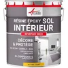 Image de ARCANE INDUSTRIES Peinture sol, résine epoxy, peinture pour sol,salon, cuisine, salle de bains - Effet miroir : Revepoxy deco - 2.5 kg (jusqu'à 12.5 m² en 2 couches) Jaune Signalisation - RAL 1023