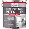 Image de ARCANE INDUSTRIES Peinture Sol, résine epoxy, Peinture pour Sol,Salon, Cuisine, Salle de Bains - Effet Miroir : Revepoxy Deco - 10 kg (jusqu'à 50 m² en 2 Couches) Noir foncé RAL 9005