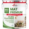 Image de ARCANE INDUSTRIES Peinture Mat Mur et Plafond, biosourcée - Peinture Chambre, Salon, pièces à Vivre - 10 L (+ ou - 120m² par Couche) Blanc Perlé - RAL 1013