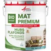 Image de ARCANE INDUSTRIES Peinture Mat Mur et Plafond, biosourcée - Peinture Chambre, Salon, pièces à Vivre - 2.5 L (+ ou - 30m² par Couche) Vert Clair - RAL 6027