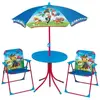 Image de Fun House | Salon De Jardin Pat Patrouille Bleu pour Enfant | Table Ø46 Cm + 2 Chaises Pliantes + Parasol Ø100 Cm | Licence Officielle | Mobilier Acier Extérieur | Idée Cadeau Plen Air Dès 3 Ans