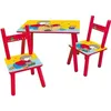 Image de TCHOUPI Table rectangulaire 415x61x42 cm + 2 chaises 495x31x315cm