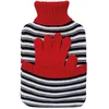 Image de Bouillotte et gants 2 en 1   Bouillotte à eau en caoutchouc naturel de 2L   Conserve la chaleur jusqu’à 8H   Plic