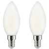 Image de XXCELL Ampoule LED Filament Flamme Dépolie - E14 équivalent 40W x2