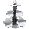 Image de Artifetes Générique - PRÉSENTOIR 3 ÉTAGES en Carton Argent 34CM