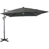 Image de Proloisirs Parasol Deporte 2,7x2,7m / 8 nh a LED inclinable - manivelle Grade 6 - Gris/Gris