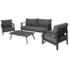 Image de Proloisirs Salon de détente Lava alu avec Coussins Sunbrella - Graphite (Set Complet)
