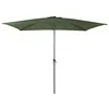 Image de Parasol de jardin droit inclinable Manivelle 3 x 2 m en Aluminium et acier - kaki