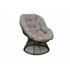Image de Fauteuil Idylle pivotant 360° rotatif en acier avec Coussin polyester - grey/gris