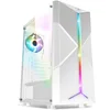Image de SPIRIT OF GAMER - Clone III | Boitier PC Gamer RGB Blanc | Compatible ATX/mATX/ITX | Moyen Tour Gaming Vide avec Paroi Latérale en Verre Trempé | 2 Ventilateurs PC 120 mm Dont 1 ARGB Inclus