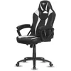 Image de SPIRIT OF GAMER - Siège Gamers Design Fighter Series   Fauteuil Gaming Similicuir Blanc et Noir - Accoudoirs intégrés a la chaise gaming (capacité maximale 120 kg) (Blanc)