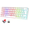 Image de Spirit Of Gamer XPERT K200 | Clavier Gamer sans Fil & Bluetooth RGB | TKL AZERTY Ultra Compact 60% | Switches Rouges mécaniques Anti-Ghosting | Compatible Windows, Smartphone & Tablette (Blanc)