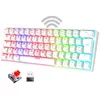 Image de Clavier mécanique sans fil Azerty Spirit Of Gamer XPERT K200 Bluetooth Blanc en occasion ou reconditionné