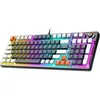 Image de Spirit Of Gamer - XPERT K350, Clavier Gamer Mécanique AZERTY, 97 Touches à Switch Marron 100% Antighosting et Remplaçables, 11 Modes de Rétro-éclairage RGB, Format Compact, 2 Switchs Inclus, Gris