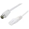 Image de cordon balun - rj45 mâle / tv 9.52 mm mâle - passif - 1.50 mètres - erard 4482
