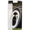 Image de Vidéo: Cordon TV Hertzien non filtré 952 mm mâle-femelle coudés 90° + adaptateur mâle-mâle - 2m