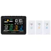 Image de La Crosse Technology - WS6204 Station Météo Radio-Pilotée avec 3 capteurs thermo/hygro - Noir (Noir, Blanc)