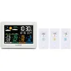 Image de La Crosse Technology - WS6204 Station Météo Radio-Pilotée avec 3 capteurs thermo/hygro - Blanc