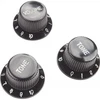 Image de 3 Boutons Strat Noir