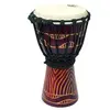 Image de Tanga Djembe 12'' Rouge Sculpté