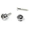 Image de Pack de 2 Supports de anti-dérapantes pour sangles Convient pour guitares de type stratocaster. chromés