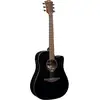 Image de LAG Guitars Tramontane 118 T118DCE-BLK Black guitare électro-acoustique folk