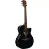 Image de LAG Guitars Tramontane 118 T118ACE-BLK Black guitare électro-acoustique folk