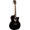 Image de LAG Guitars Tramontane 118 T118ASCE-BLK Black guitare électronique-acoustique folk Thinline