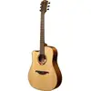 Image de LAG Guitars Tramontane 118 TL118DCE Natural guitare électro-acoustique folk pour gaucher