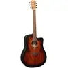 Image de LAG Guitars Tramontane 70 T70DCE Black & Brown guitare électro-acoustique folk