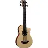 Image de LAG Guitars Tiki Uku TKB150FCE Fretless Tiki Bass ukulélé basse électro-acoustique fretless avec housse
