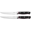 Image de Gam'Hotel - 2 Couteaux à steak Hiro noir/rouge - 25 cm OS