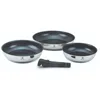 Image de Laguiole Cuisson Set de 3 poêles inox amovible 20/24/28cm antiadhésif - Réactif
