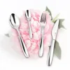 Image de Laguiole Cuisson Ménagère 24 Pièces en Acier Inoxydable - Pivoine - Service pour 6 Personnes